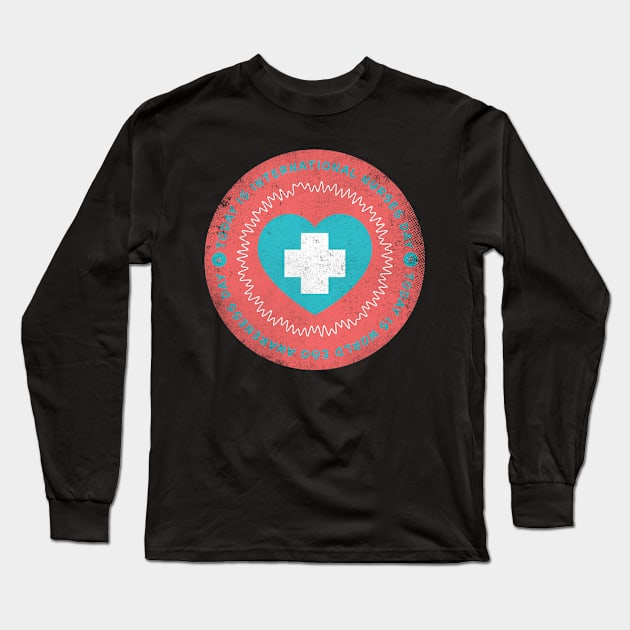 Today is International Nurses Day Badge Long Sleeve T-Shirt by lvrdesign